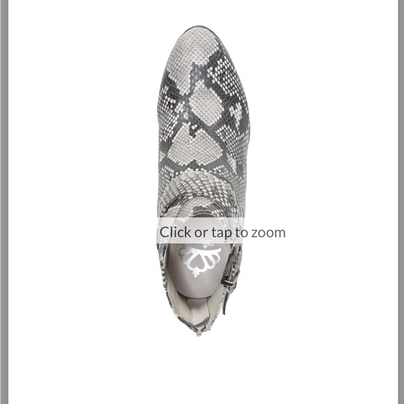 Fergalicious Fergie Kelsey Snake Python Serpent Vented Ankle Boots Shoes Bootie - Picture 4 of 9